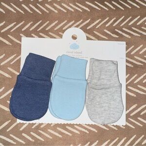 Cloud island newborn hand covers mittens
